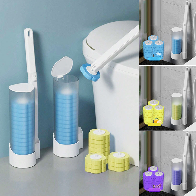 Toilet borstel + 12 tabletten | Altijd een schone toiletborstel