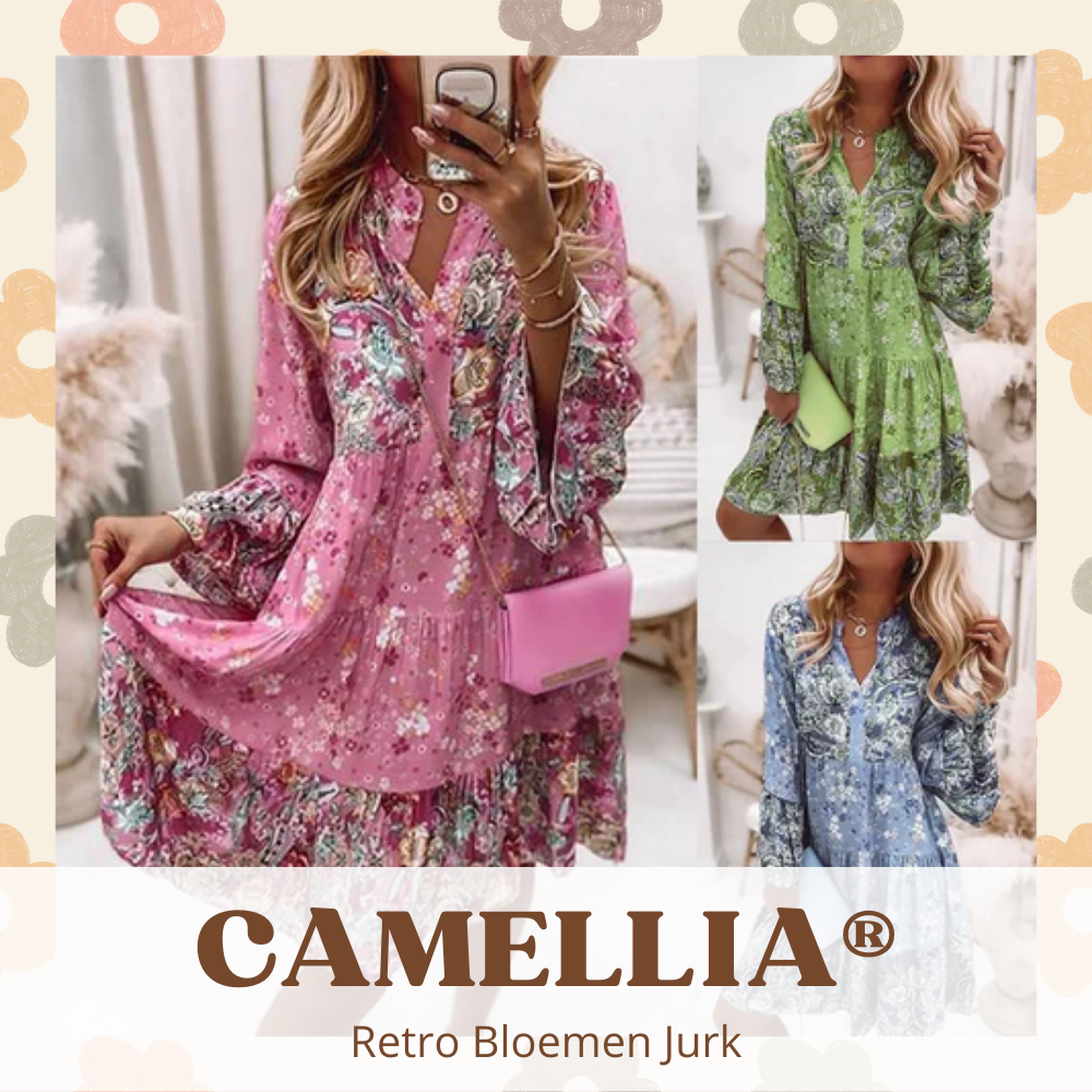 Camellia® | Retro Bloemen Jurk