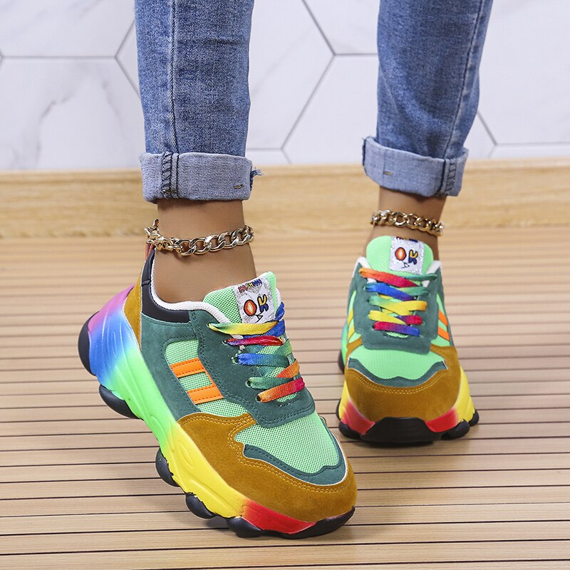 Xalene Regenboog Sneakers | Stijlvol en comfortabel