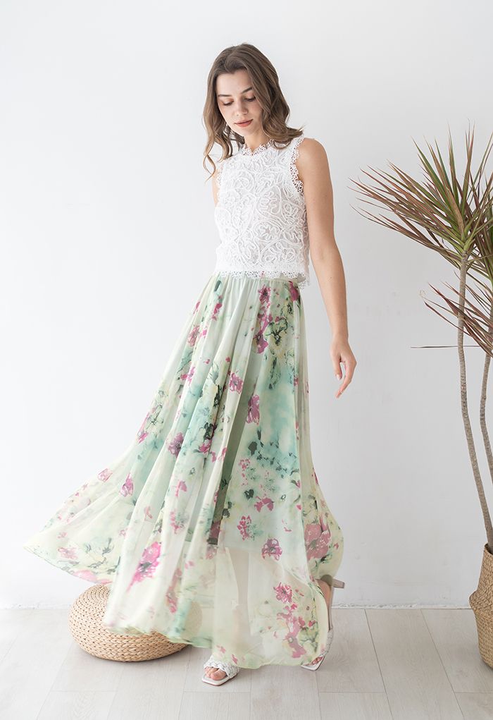 Faya - Floral Skirt