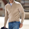Carro Moda™ Bastiaan Heren Basis Sweater Met Rits