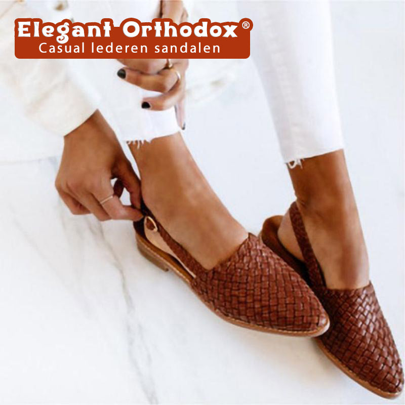 Elegant Orthodox® | Casual lederen sandalen