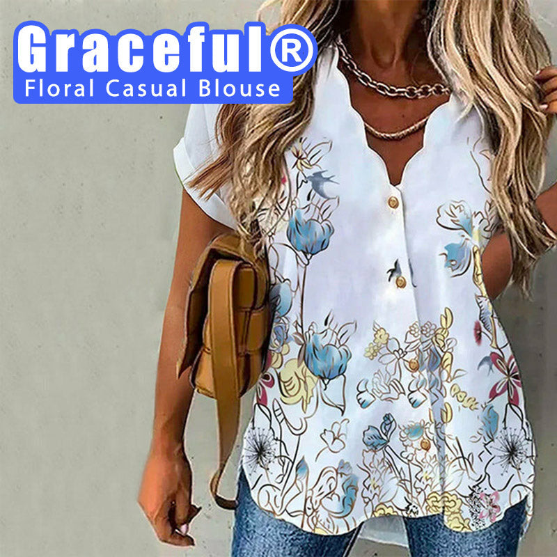 Graceful® | Floral Casual Blouse