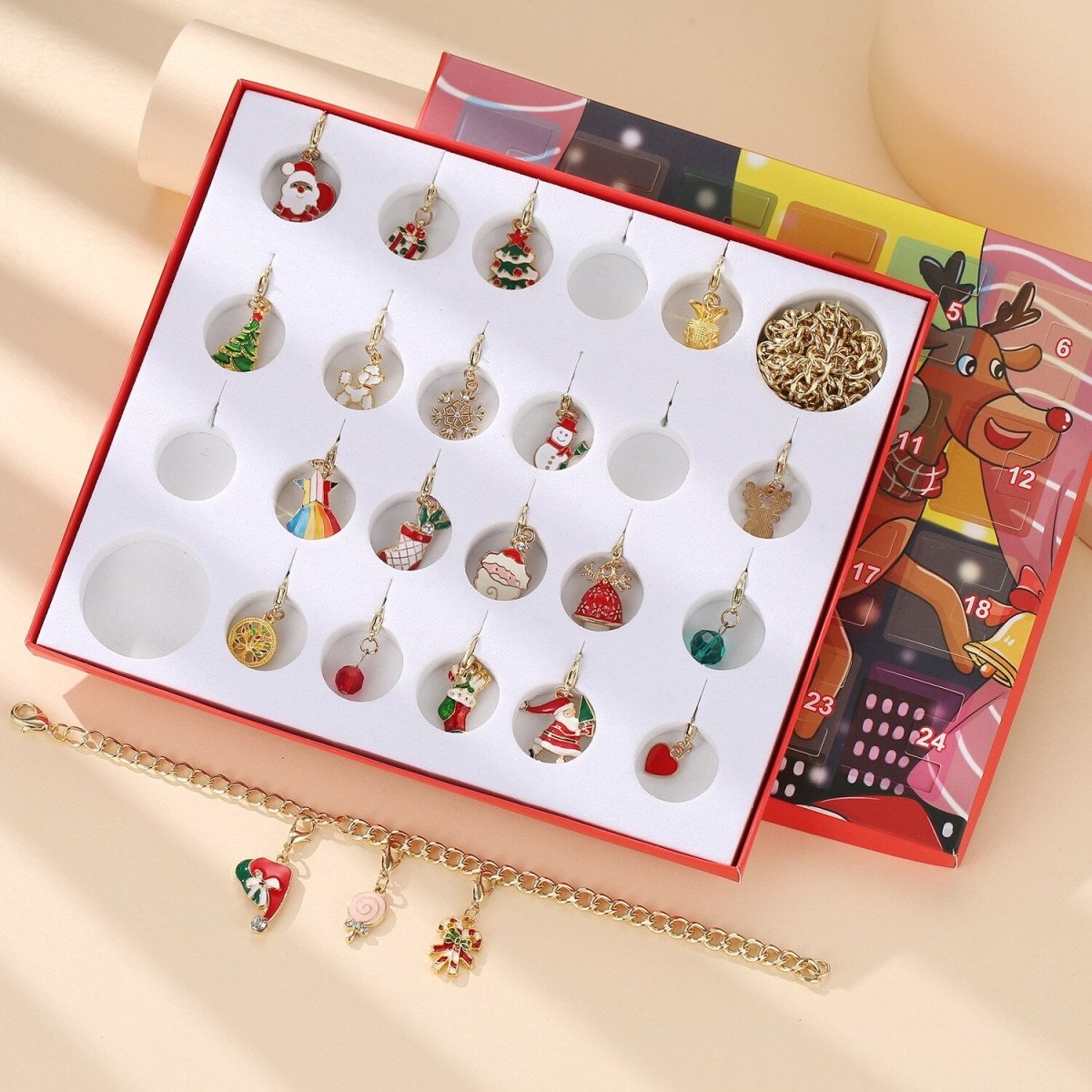 Loliva's - HolidayBeads® - DIY 24 Kalender Kerstmis Armband Kit!