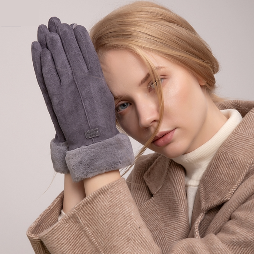 Carro Moda | Fur Touchscreen Gloves
