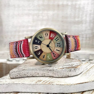 Carro Moda™ | Kleurrijk Vintage Horloge