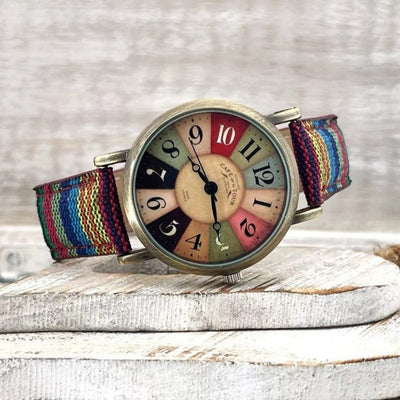 Carro Moda™ | Kleurrijk Vintage Horloge