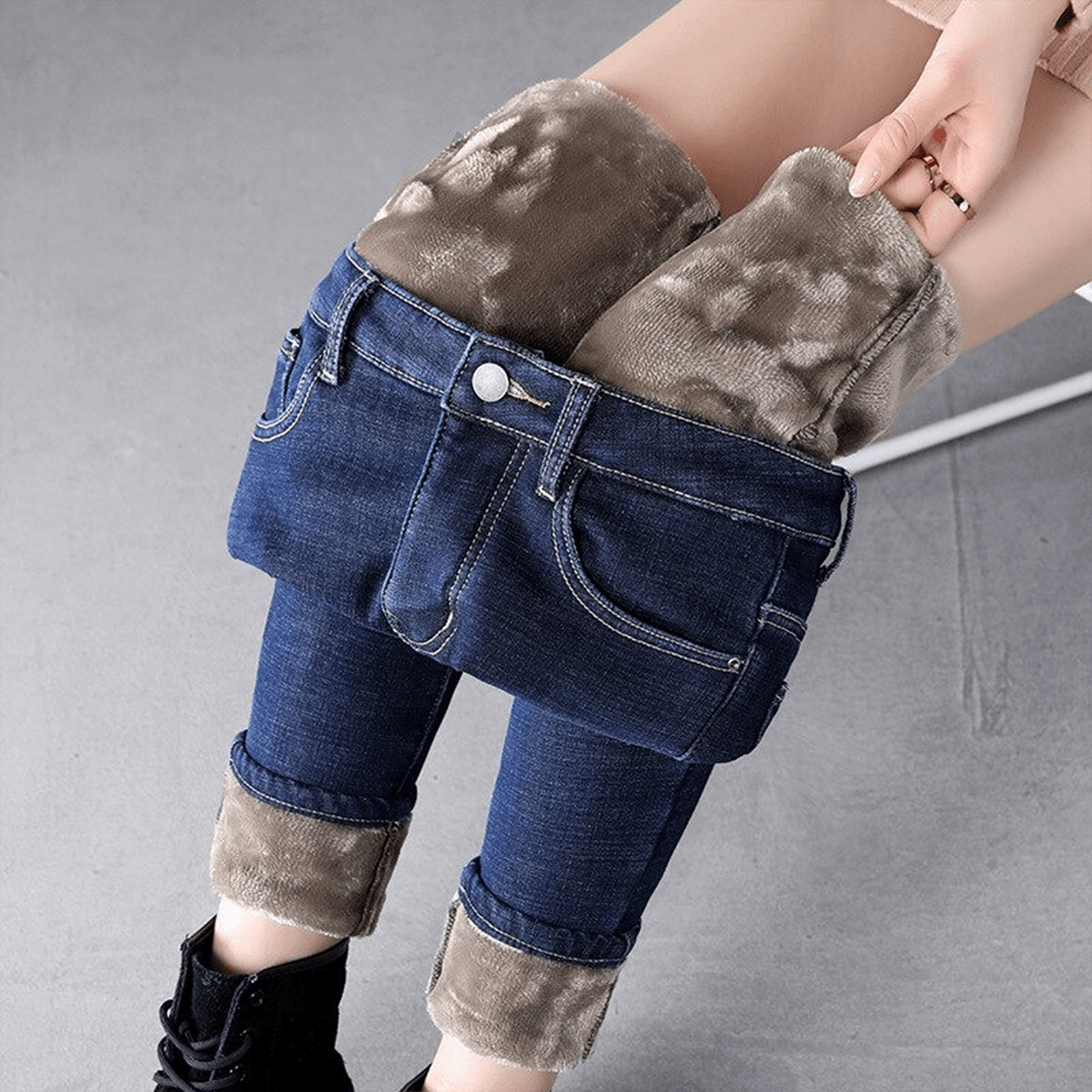 Carro Moda™ Warm Fleece Jeans | Slimfit