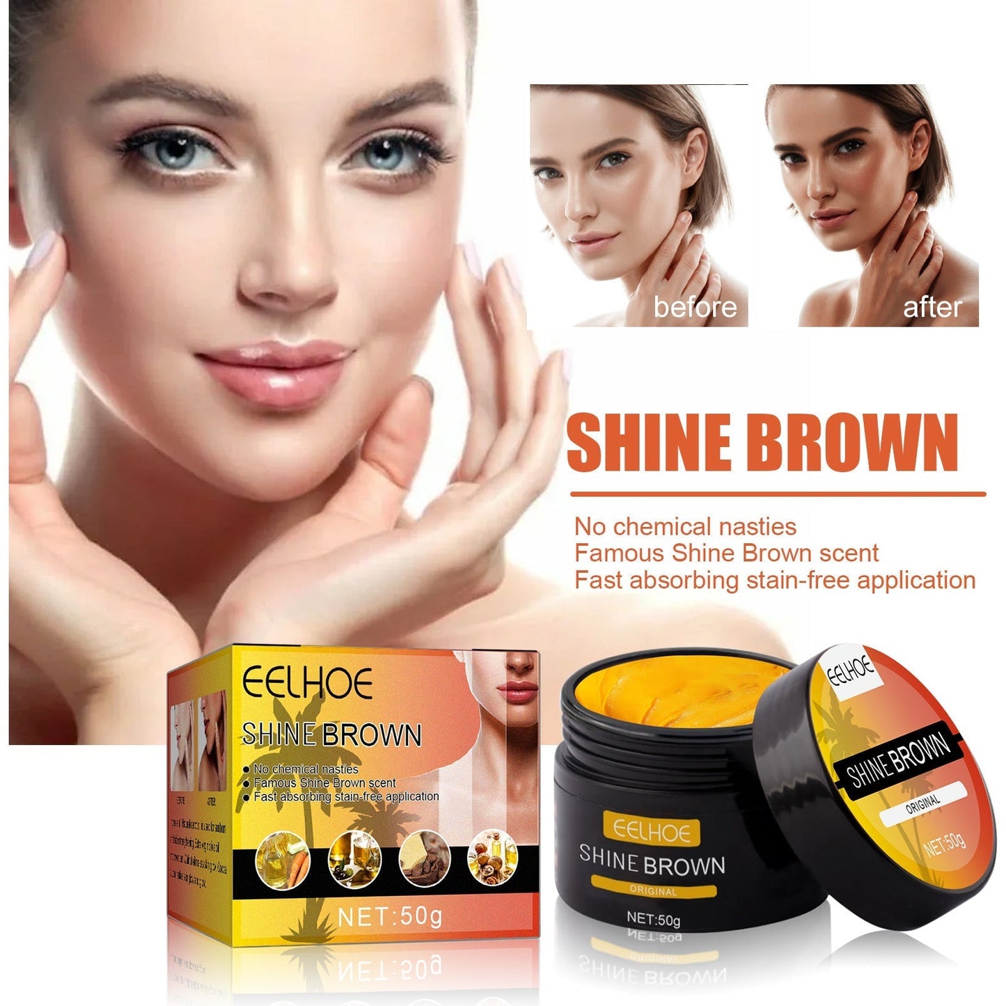 Shine Brown™ Natuurlijke Zelfbruinende Crème
